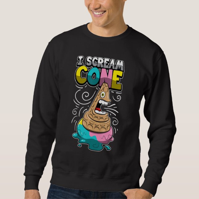 Sudadera Ice Cream Pun Funny Traffic Cong Safety Sig (Anverso)