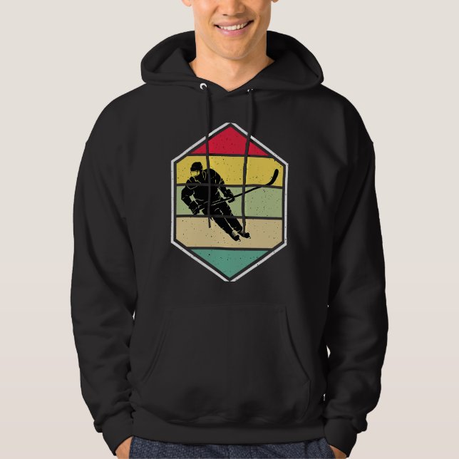 Sudadera Ice Hockey Funny Ice Hockey Frisbee Lover Retro Vi (Anverso)