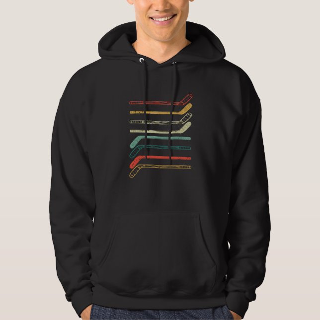 Sudadera Ice hockey stick player fans silhouette winter (Anverso)