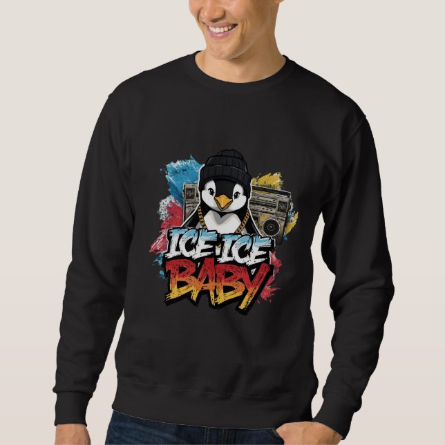 Sudadera Ice Ice Baby — Penguin with Beanie & Chain Tee (Anverso)