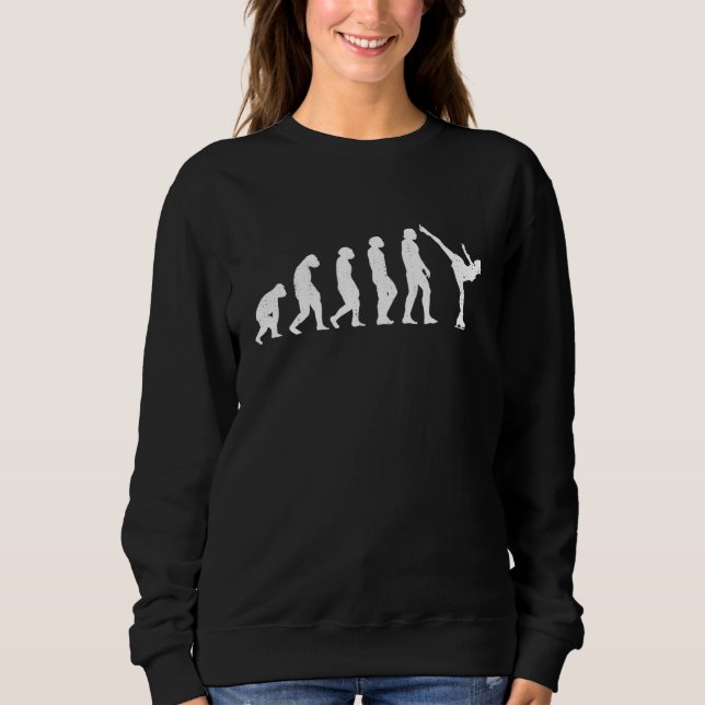 Sudadera Ice Skating Evolution Skate Winter Sports Figura S (Anverso)