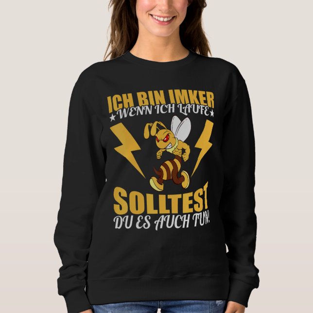 Sudadera Ich Bin Beker Wenn Ich Renne Solltest Du Es Auch H (Anverso)