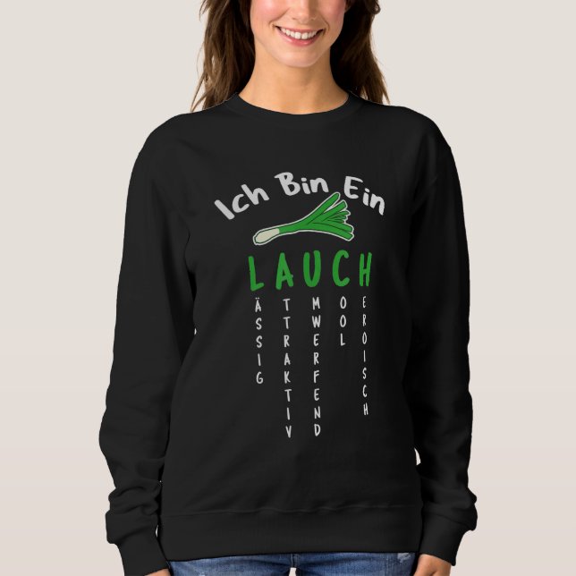 Sudadera Ich Bin Ein Lauch Für Gym Gym (Anverso)