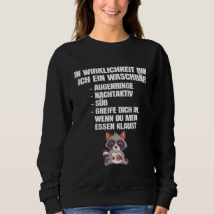 Sudadera Ich Bin Ein Raccoon Animales Idea