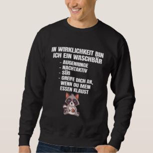 Sudadera Ich Bin Ein Raccoon Animales Idea