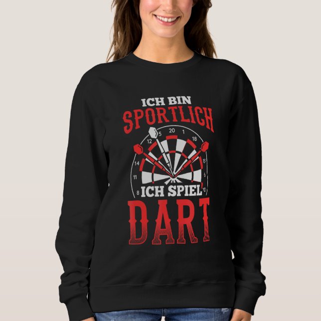 Sudadera Ich Bin Sportlich Spiel Dart Player (Anverso)