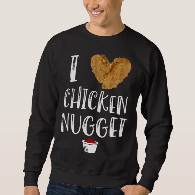 Sudadera Ich liebe Chicken Nuggets  for Chicken Nugget Eate (Anverso)