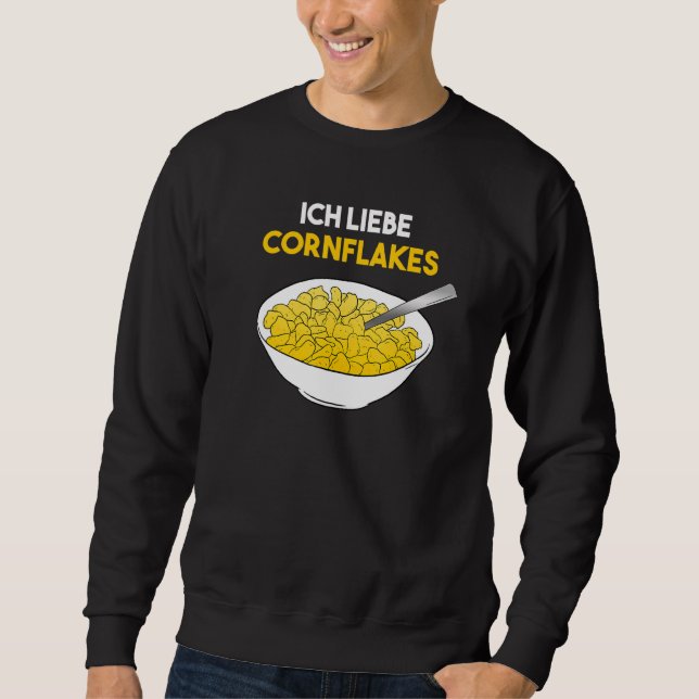 Sudadera Ich Liebe Cornflakes Breakfast Cereal (Anverso)