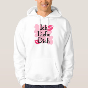 Sudadera Ich Liebe Dich - alemán te amo