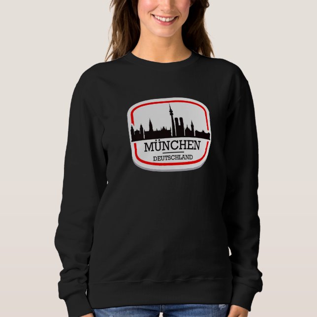 Sudadera Ich Liebe München Tee Guay Múnich Skyline Graphic (Anverso)