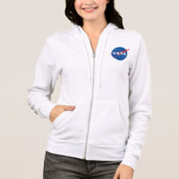 Icónica Hoodie de Zip Up Femenino de la NASA (Rock