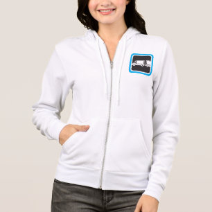 Sudadera Icono Azul de Camión y Remolque