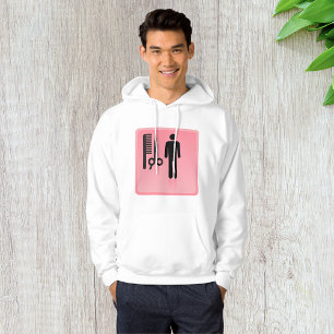Sudadera Icono de Barber Shop Haircut Comb y tijeras