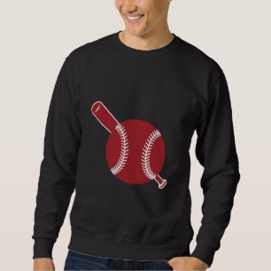 Sudadera Icono de béisbol y bate