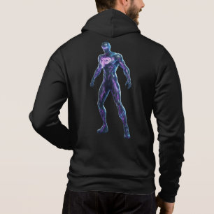 Sudadera Icono de brillo cósmico   Frente minimalista dobla