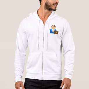 Sudadera Icono de hombre de negocios profesional con maletí