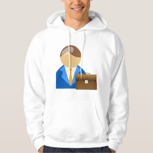 Sudadera Icono de hombre de negocios profesional con maletí