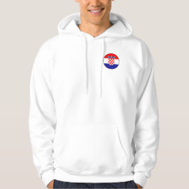 Sudadera Icono de redondeo simple de bandera croata
