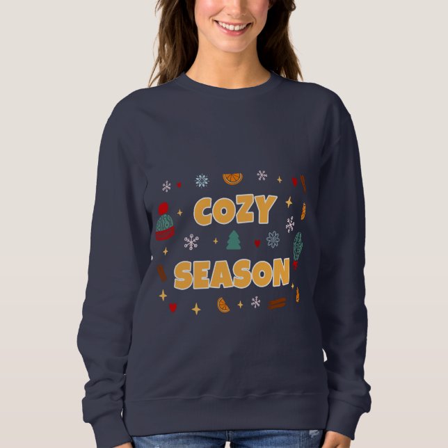 Sudadera Iconos de invierno de la temporada acogedora – Est (Anverso)