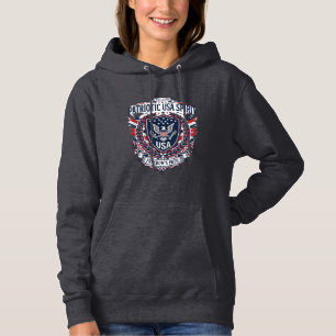 Sudadera Iconos y Símbolos de Escudo de Libertad Patriótica