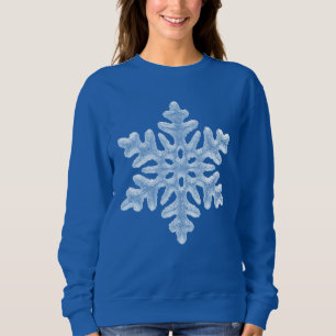 Sudadera Icy White Frozen Snowflake Elegante Feliz Navidad
