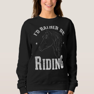 Sudadera Id Más Bien Estar Montando Caballo Ecuestre