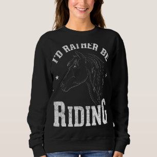 Sudadera Id Más Bien Estar Montando Caballo Ecuestre