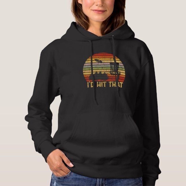 Sudadera Id Más Bien Ser Disco Golf Retro Frisbee Golf Disk (Anverso)