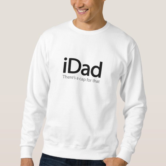 Sudadera iDad (i Dad) Cap - Día de los Padres divertidos (Anverso)