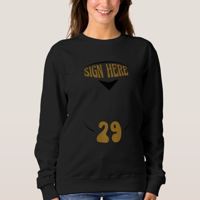 Sudadera Idea 29.ª Idea de cumpleaños 29 años firma invitad (Anverso)