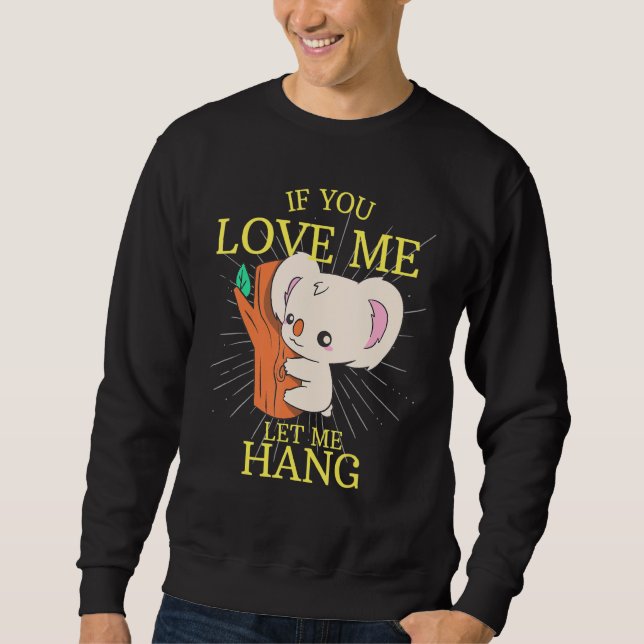Sudadera Idea animal sutil colgando a Koala (Anverso)