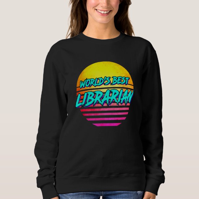 Sudadera Idea bibliotecaria en el mundo de las mejores bibl (Anverso)