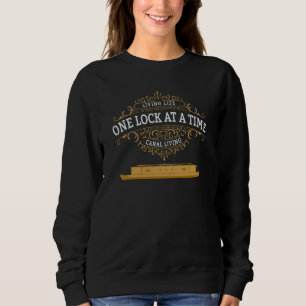 Sudadera Idea de barco estrecho y barco de canal para hombr