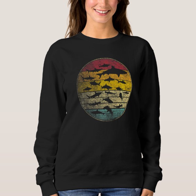 Sudadera Idea de estilo retro de la cosecha de peces de tib (Anverso)