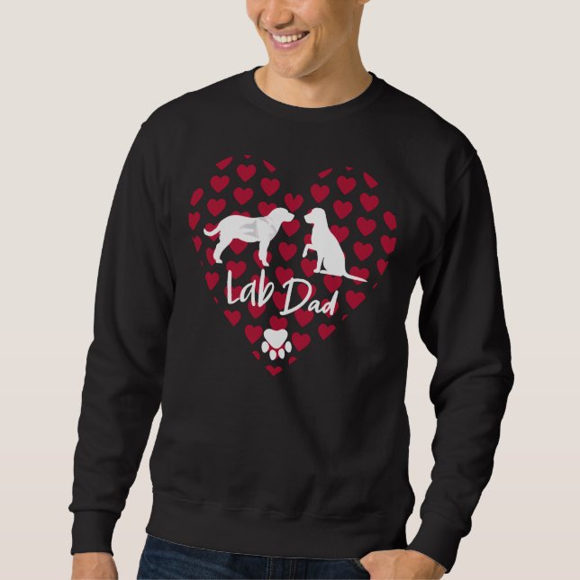 Sudadera Idea De Lab Dad Para Labrador Recuperador De Perro (Anverso)