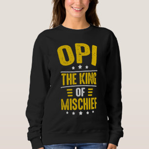 Sudadera Idea de Opi para hombres Abuelo Opi Rey de la tra