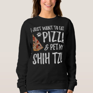 Sudadera Idea De Pizza Y Shih Tzu Dog Mom O Dog Dad