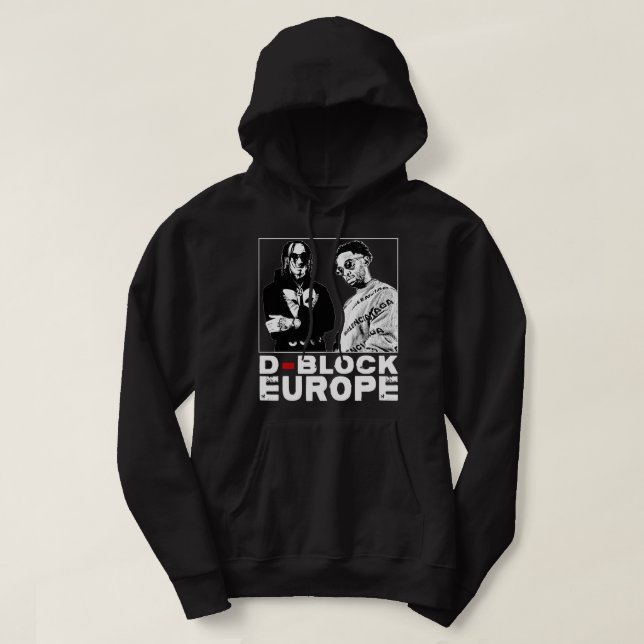 Sudadera Idea de regalo Clásica D Bloque Europa Negro Y Bla (Diseño del anverso)