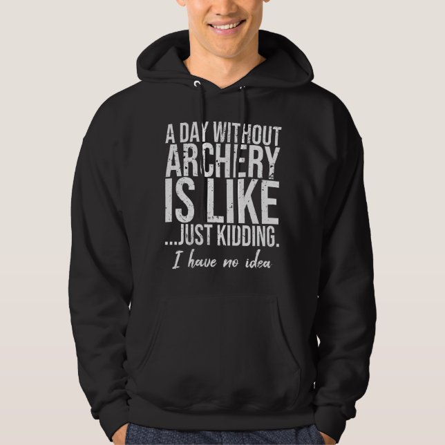 Sudadera Idea de regalo de deportes de tiro con arco (Anverso)