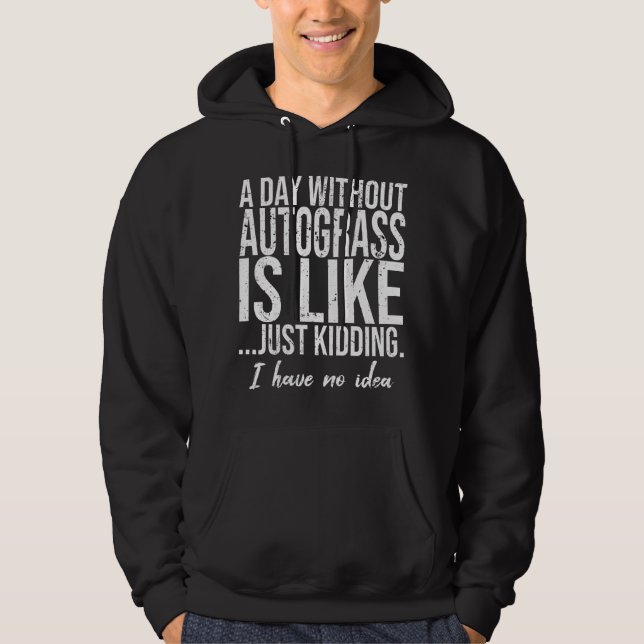 Sudadera Idea de regalo de deportes divertidos de Autograss (Anverso)