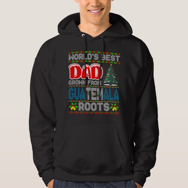 Sudadera Idea de regalo de Navidad para papá de Guatemala S (Anverso)