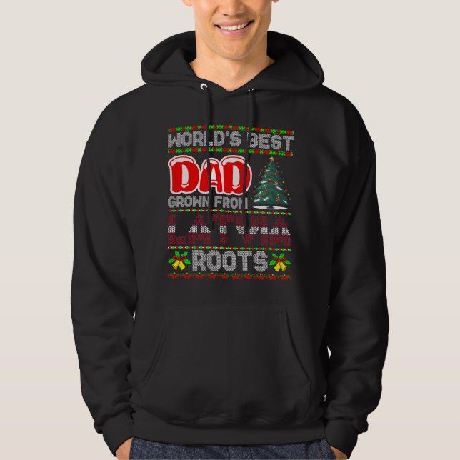 Sudadera Idea de regalo de Navidad para papá de Letonia Jer (Anverso)
