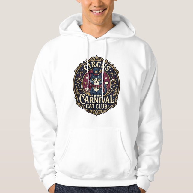 Sudadera Idea de regalo de papá gato del carnaval de circo  (Anverso)