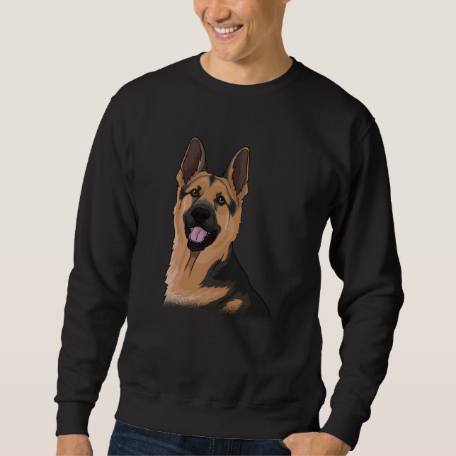 Sudadera Idea de regalo de perro pastor alemán (Anverso)