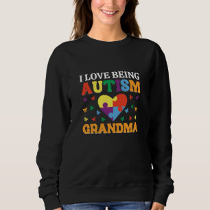 Sudadera Idea de regalo para la abuela del autismo, abuela