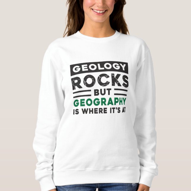 Sudadera Idea de regalo para profesores de geografía divert (Anverso)