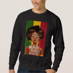 Sudadera Idea del Mes de Historia Negra Afro Vintage