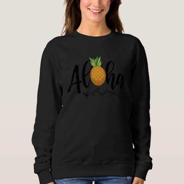 Sudadera Idea del Pinapple Hawaiano (Anverso)