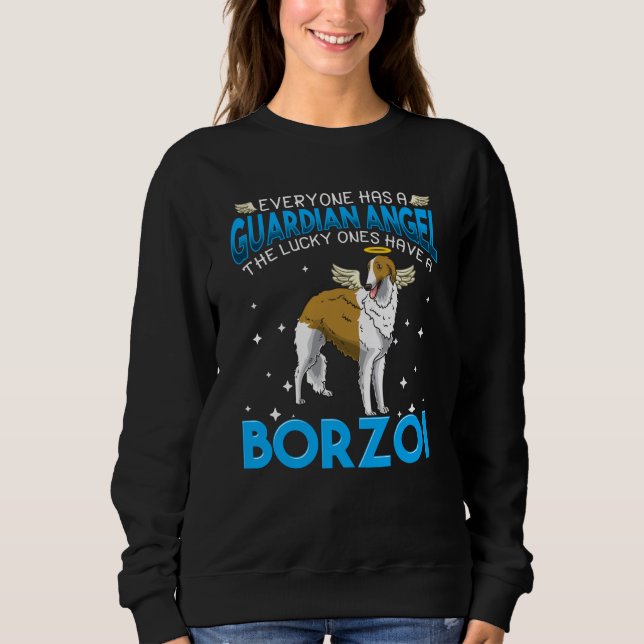 Sudadera Idea del propietario de un perro de Borzoi (Anverso)