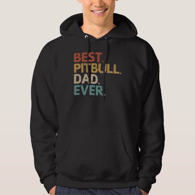 Sudadera Idea del propietario del pitbull Dad Pit Bull (Anverso)